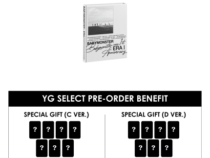 BABYMONSTER 1ST ANNIVERSARY PHOTOBOOK - BABYMONSTER : ERA I 1ST + YG SELECT SPECIAL GIFT