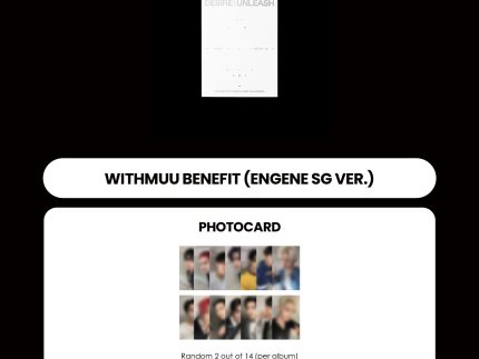 ENHYPEN 6TH MINI ALBUM - DESIRE : UNLEASH (WEVERSE ALBUMS VER.) + WITHMUU PHOTOCARD (SG VER.) (PRE-ORDER)