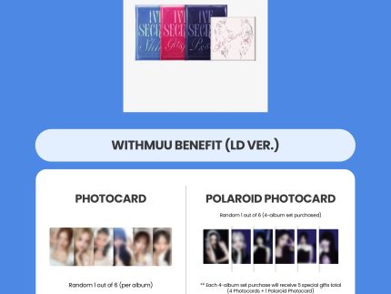 IVE 3RD EP ALBUM - IVE SECRET + WITHMUU PHOTOCARD (LD VER.) (PRE-ORDER)