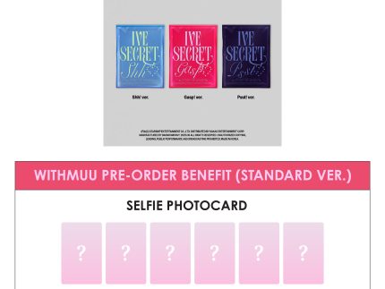 IVE 3RD EP ALBUM - IVE SECRET (STANDARD VER.) + WITHMUU PHOTOCARD