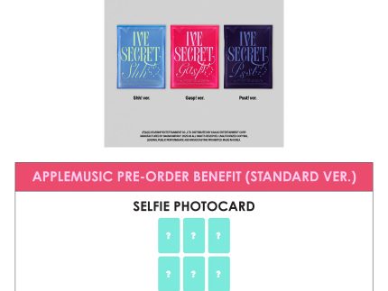 IVE 3RD EP ALBUM - IVE SECRET (STANDARD VER.) + APPLEMUSIC PHOTOCARD