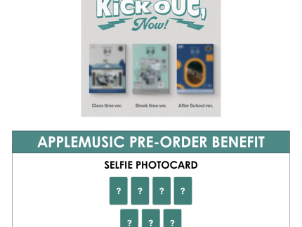 KICKFLIP 2ND MINI ALBUM - KICK OUT, FLIP NOW! + APPLEMUSIC PHOTOCARD