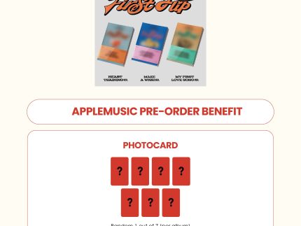 KICKFLIP 3RD MINI ALBUM - FIRST FLIP + APPLEMUSIC PHOTOCARD (PRE-ORDER)