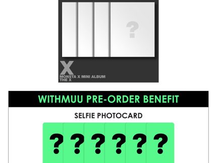 MONSTA X MINI ALBUM - THE X + WITHMUU PHOTOCARD