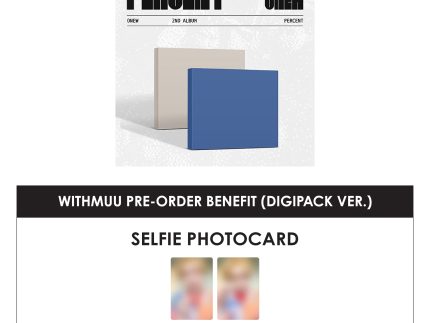 ONEW 2ND ALBUM - PERCENT (DIGIPACK VER.) + WITHMUU PHOTOCARD