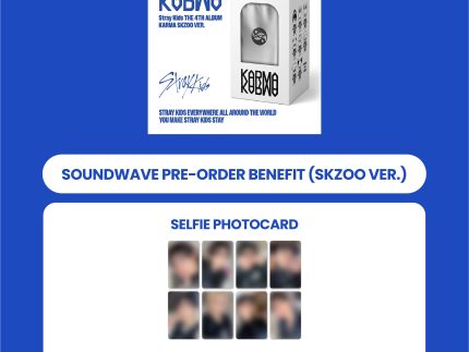 STRAY KIDS 4TH ALBUM - KARMA (SKZOO VER.) (KOREA VER.) + SOUNDWAVE PHOTOCARD