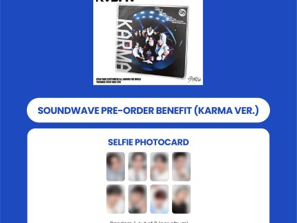 STRAY KIDS 4TH ALBUM - KARMA (KARMA VER.) (KOREA VER.) + SOUNDWAVE PHOTOCARD