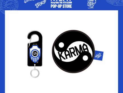 STRAY KIDS POP-UP STORE [KARMA] OFFICIAL MD - 06. ACRYLIC CARABINER & BALL POUCH SET (PRE-ORDER)